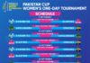 PCB: Pakistan Cup Women's One-Day Tournament begins in Karachi on 9 September