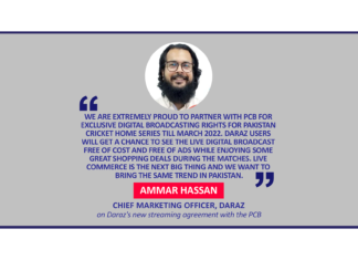 Ammar Hassan, Chief Marketing Officer, Daraz on Daraz's new streaming agreement with the PCB