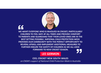 Lee Germon, CEO, Cricket New South Wales on CNSW's support of National Child Protection Week in Australia