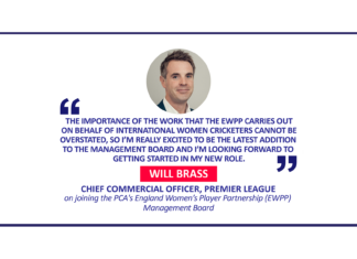 Will Brass, Chief Commercial Officer, Premier League on joining the PCA's England Women’s Player Partnership (EWPP) Management Board