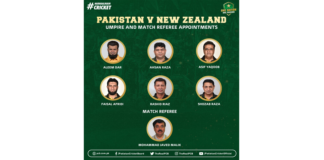 PCB: Match officials for Pakistan-New Zealand series confirmed