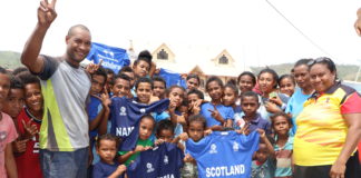 Cricket PNG: Village World Cup celebrating Kumul Petroleum PNG Barramundis at World Cup