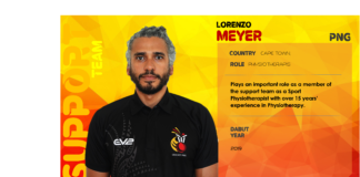 Cricket PNG: Lorenzo Meyer |Sport Physiotherapist