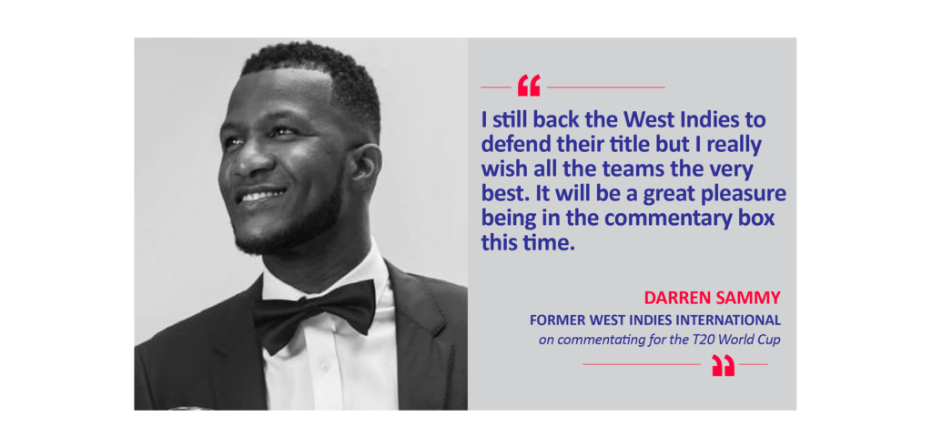 Darren Sammy, former West Indies International on commentating for the T20 World Cup