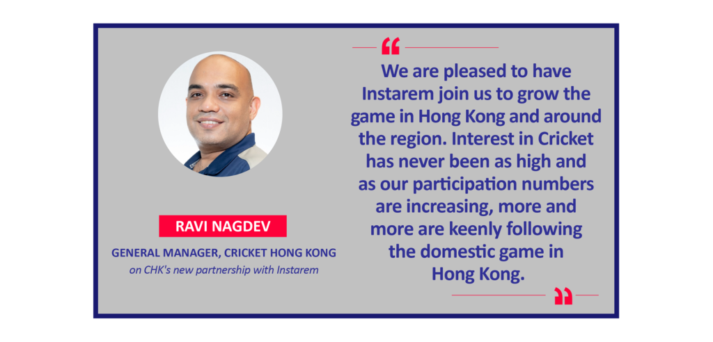 Ravi Nagdev, General Manager, Cricket Hong Kong on CHK's new partnership with Instarem