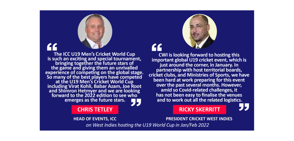 Chris Tetley and Ricky Skerritt on West Indies hosting the U19 World Cup in Jan/Feb 2022