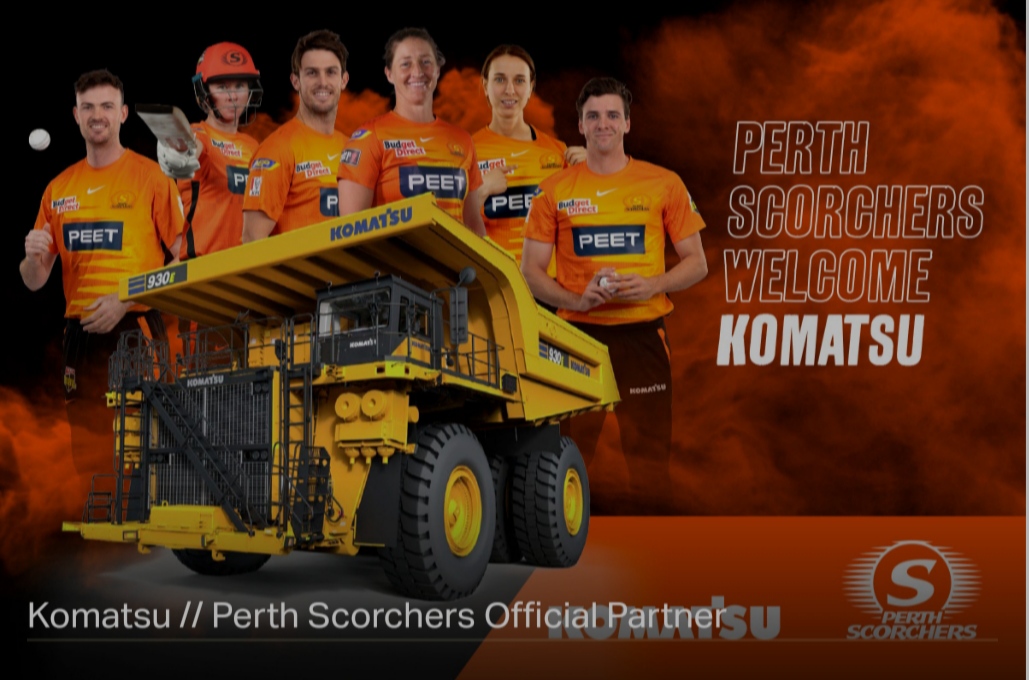 Perth Scorchers made tougher with Komatsu partnership