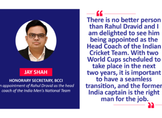 Jay Shah, Honorary Secretary, BCCI on appointment of Rahul Dravid as the head coach of the India Men's National Team