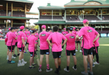 Sydney Sixers players and coaches help fund free skin check clinic in Coffs Harbour