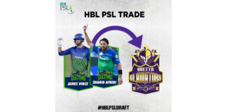 PCB: Shahid Afridi becomes a Gladiator for HBL PSL 7