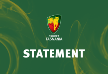 Cricket Tasmania: Statement on Adam Griffith - End of contract tenure