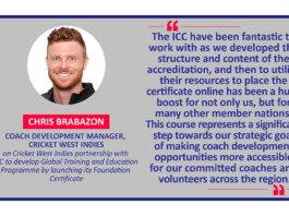 Chris Brabazon, Coach Development Manager, Cricket West Indies on Cricket West Indies partnership with ICC to develop Global Training and Education Programme by launching its Foundation Certificate