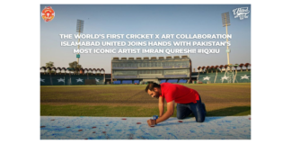 The World’s first cricket x art collaboration – Islamabad United joins hands with Pakistan’s most iconic Artist Imran Qureshi! #IQxIU