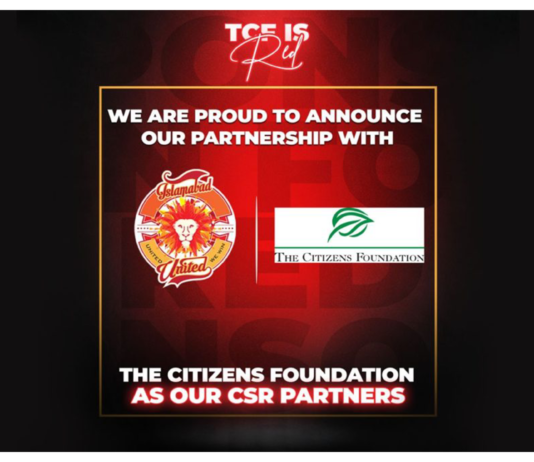 Islamabad United partners with The Citizens Foundation for PSL7