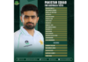 PCB: Pakistan squad for Australia Tests announced