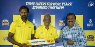 SNJ Group extends partnership with Chennai Super Kings