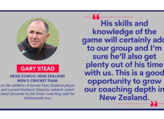 Gary Stead, Head Coach, New Zealand Men's Cricket Team on the addition of former New Zealand player and current Northern Districts network coach Dean Brownlie to the Kiwis' coaching staff for Netherlands tour