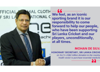 Mohan de Silva, Honorary Secretary, Sri Lanka Cricket on SLC's US$2 million donation to the country’s health sector to purchase essential medicines