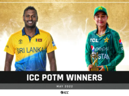 Angelo Mathews and Tuba Hassan crowned ICC Players of the Month for May