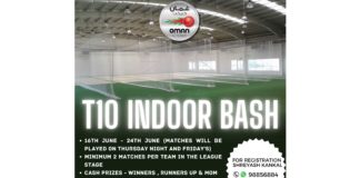Oman Cricket launches T10 Indoor Bash