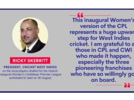 Ricky Skerritt, President, Cricket West Indies on the local players drafted for the historic inaugural Women’s Caribbean Premier League scheduled to start on 30 August