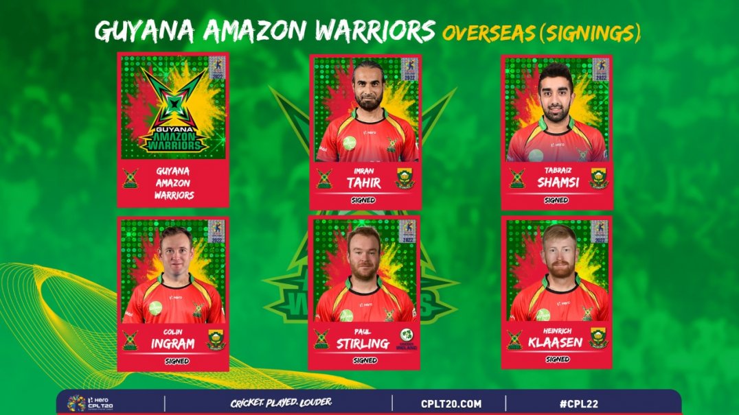 CPL: Tahir and Shamsi with Warriors for 2022