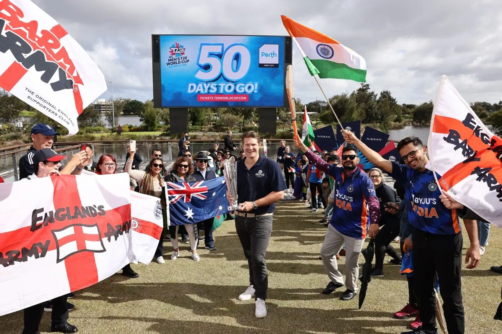 ICC Men's T20 World Cup takes to the skies across Australia for 50 days-to-go celebrations