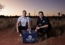 ICC: Uluru visit from Boland and Watson on Trophy Tour