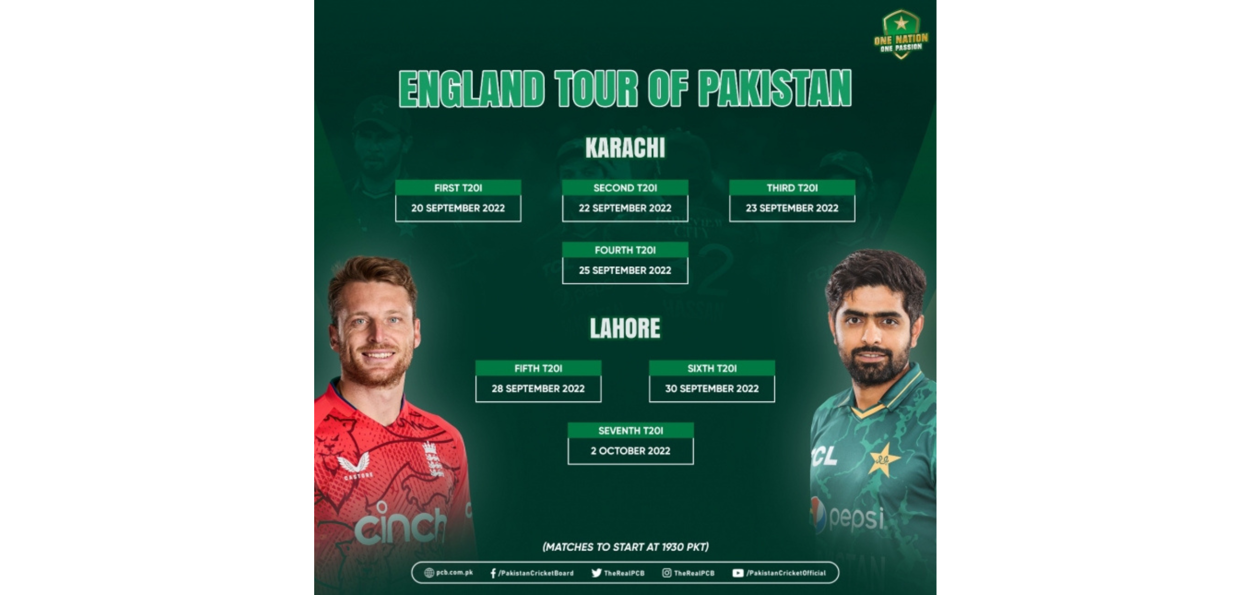 PCB: England to launch Pakistan's bumper season in Karachi and Lahore