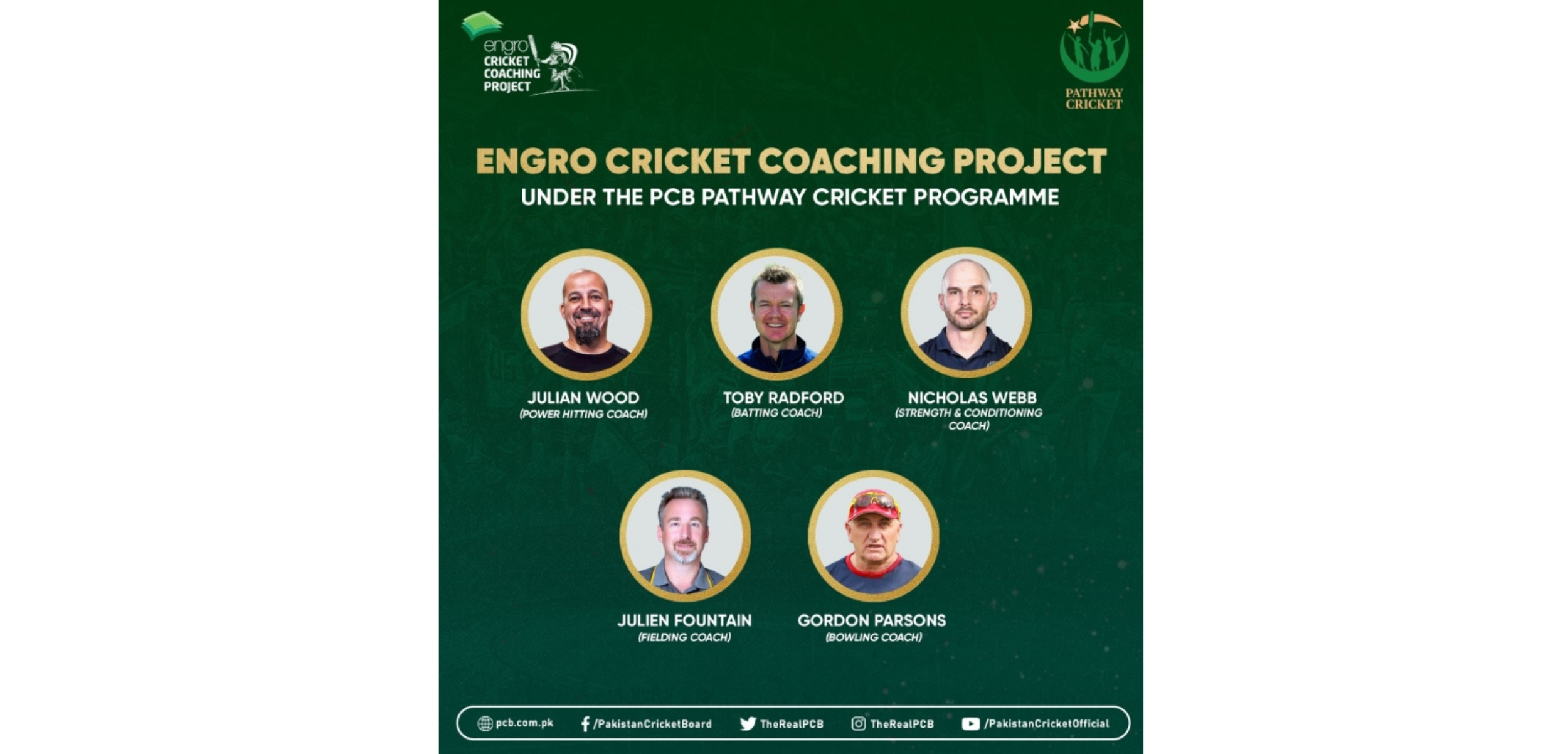 PCB: Elite foreign coaches join Engro Cricket Coaching Project