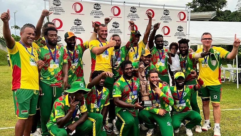 Vanuatu book their spot at the ICC Men’s T20 World Cup EAP Regional Final