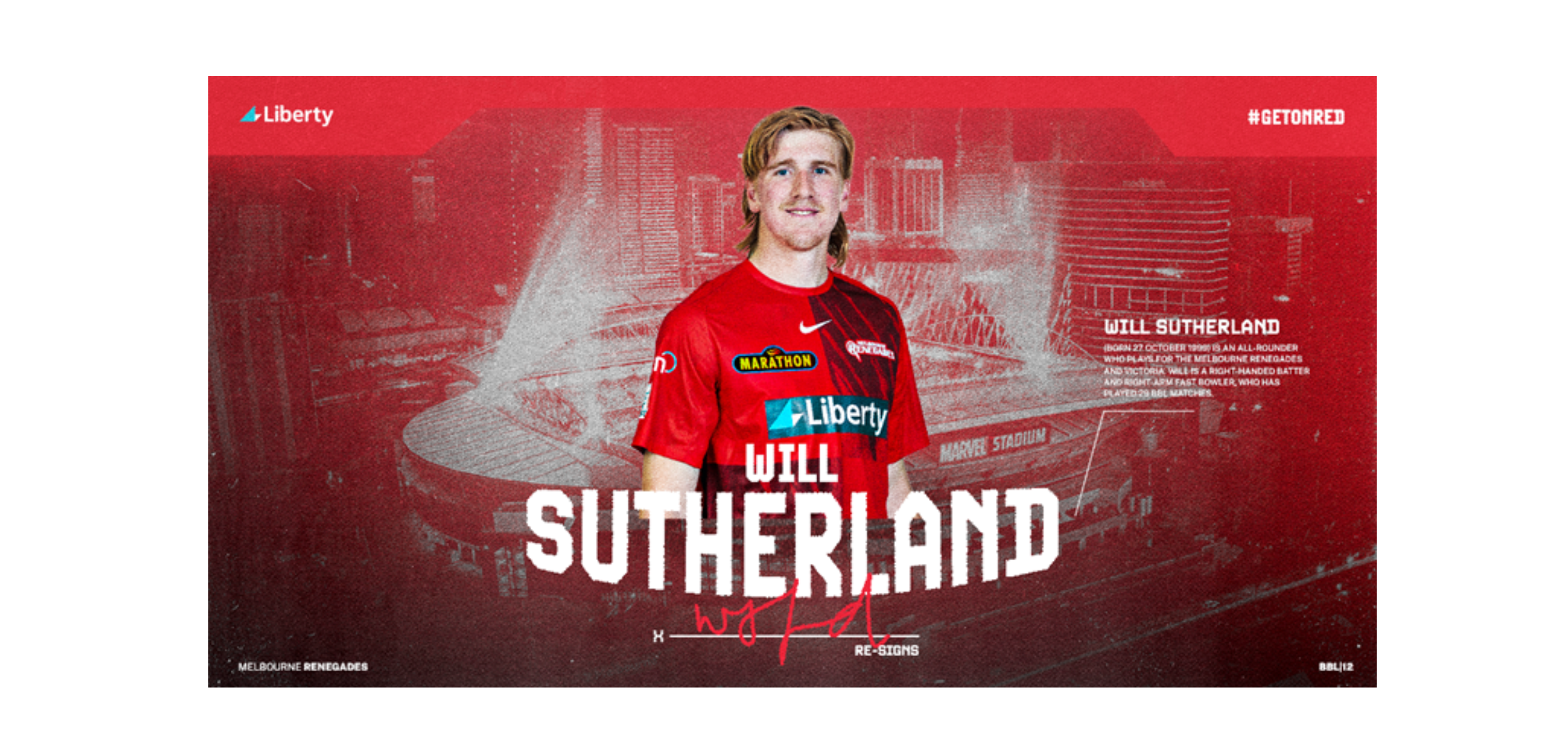 Melbourne Renegades: Sutherland re-signs for BBL|12