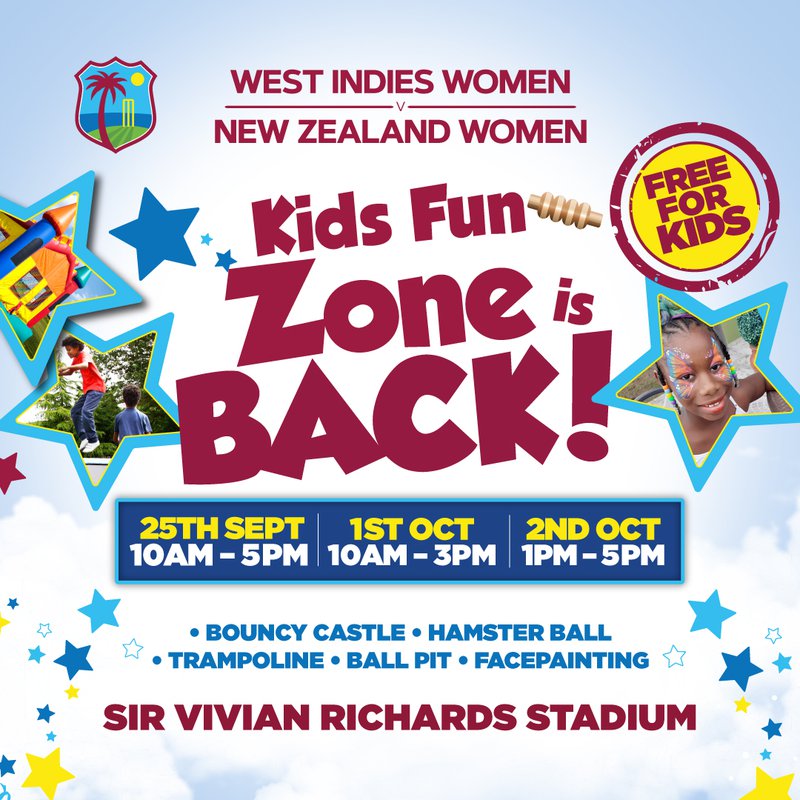 CWI: Fun, Facepainting & West Indies Flavour at WI v NZ Women!