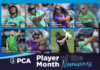 PCA: Vote for your August Player of the Month