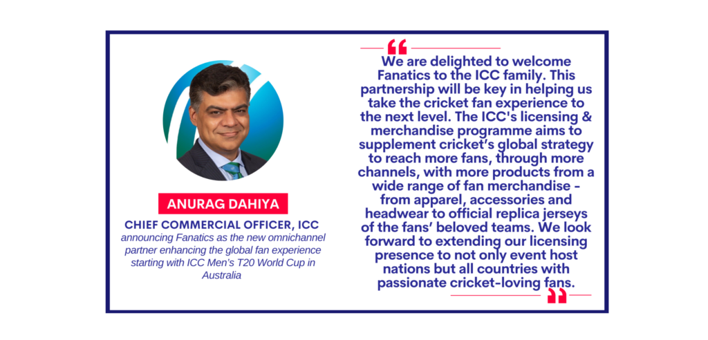 Anurag Dahiya, Chief Commercial Officer, ICC on September 17, 2022