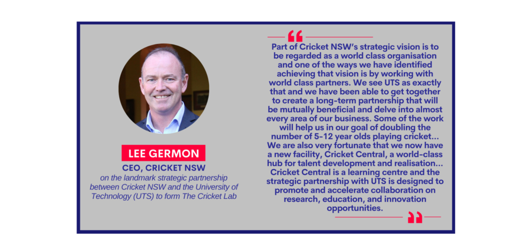 Lee Germon, CEO, Cricket NSW on September 20, 2022
