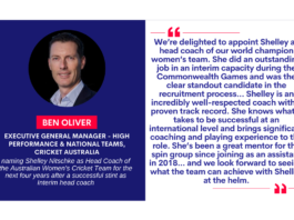 Ben Oliver, Executive General Manager - High Performance & National Teams, Cricket Australia on September 20, 2022