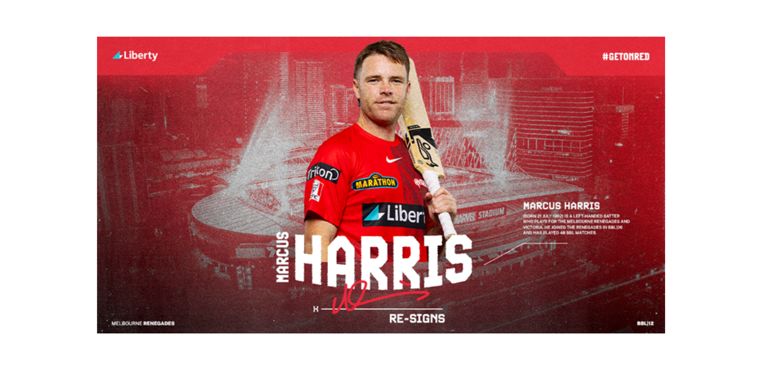 Melbourne Renegades: Harris signs new deal for BBL|12