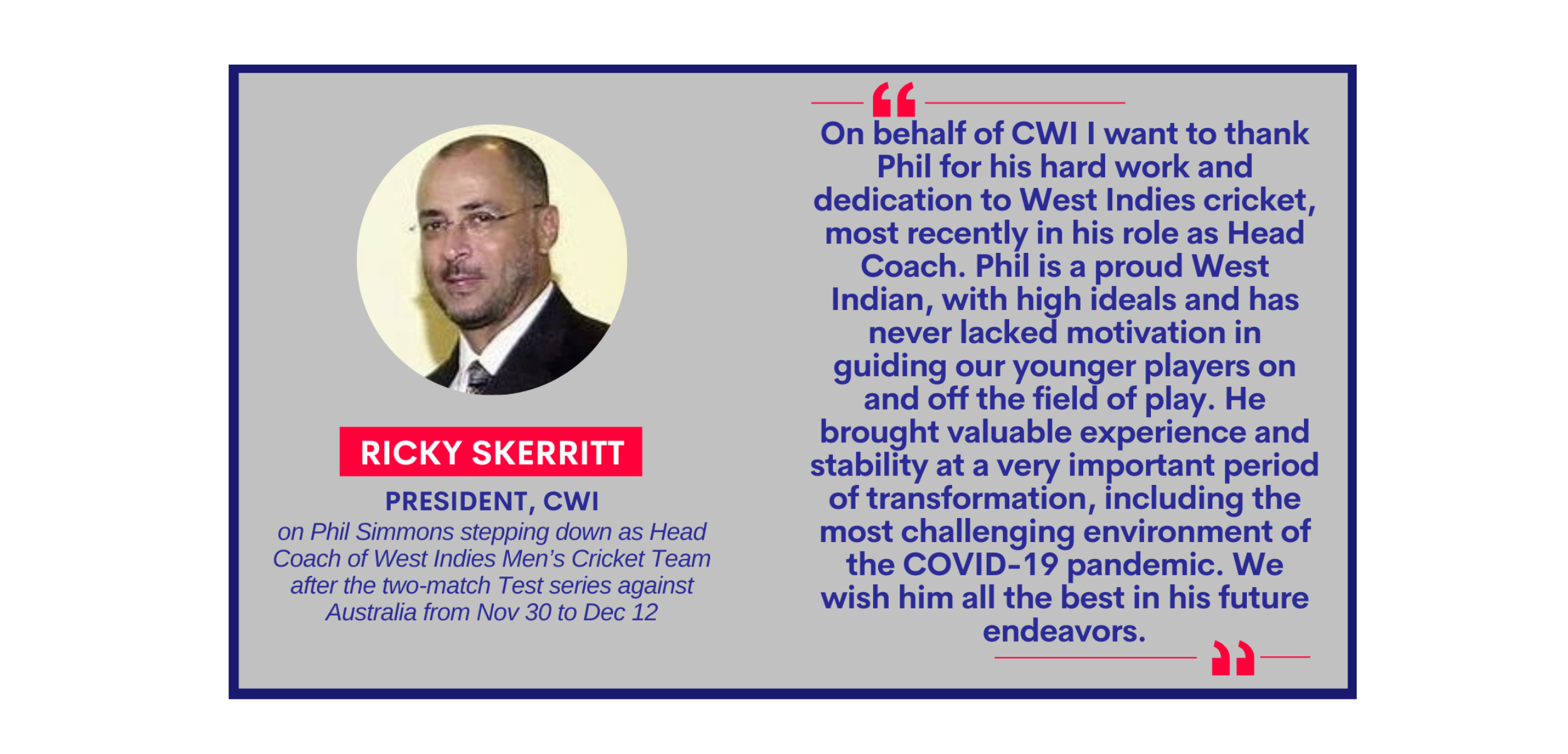Ricky Skerritt, President, CW on October 25, 2022