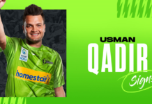 Usman Qadir returns to BBL after signing Sydney Thunder deal