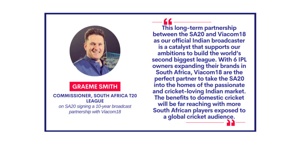 Graeme Smith, Commissioner, South Africa T20 League on November 3, 2022