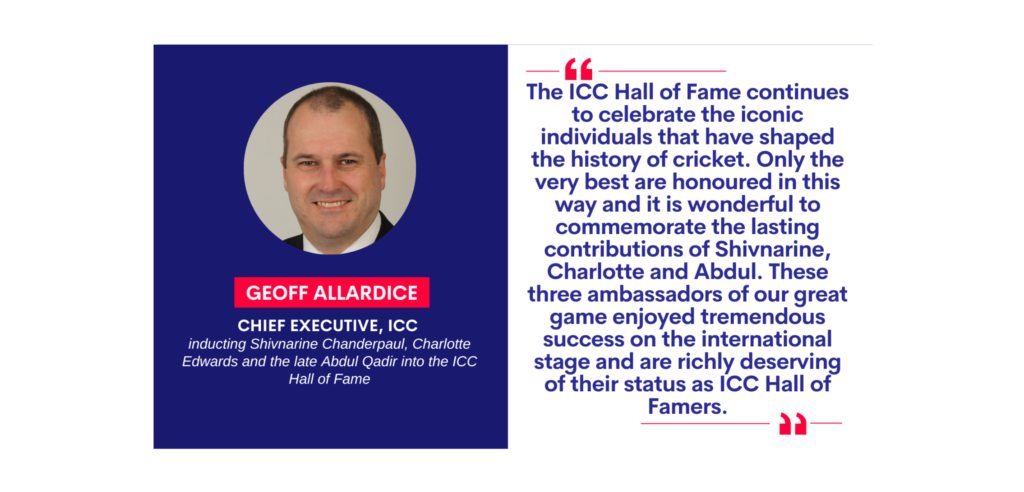 Geoff Allardice, Chief Executive, ICC on November 8, 2022