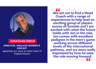Jonathan Finch, Director, England Women’s Cricket on November 19, 2022