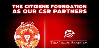 Islamabad United partners with The Citizens Foundation for PSL8