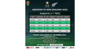 PCB: Tickets for Pak v NZ Test go on sale