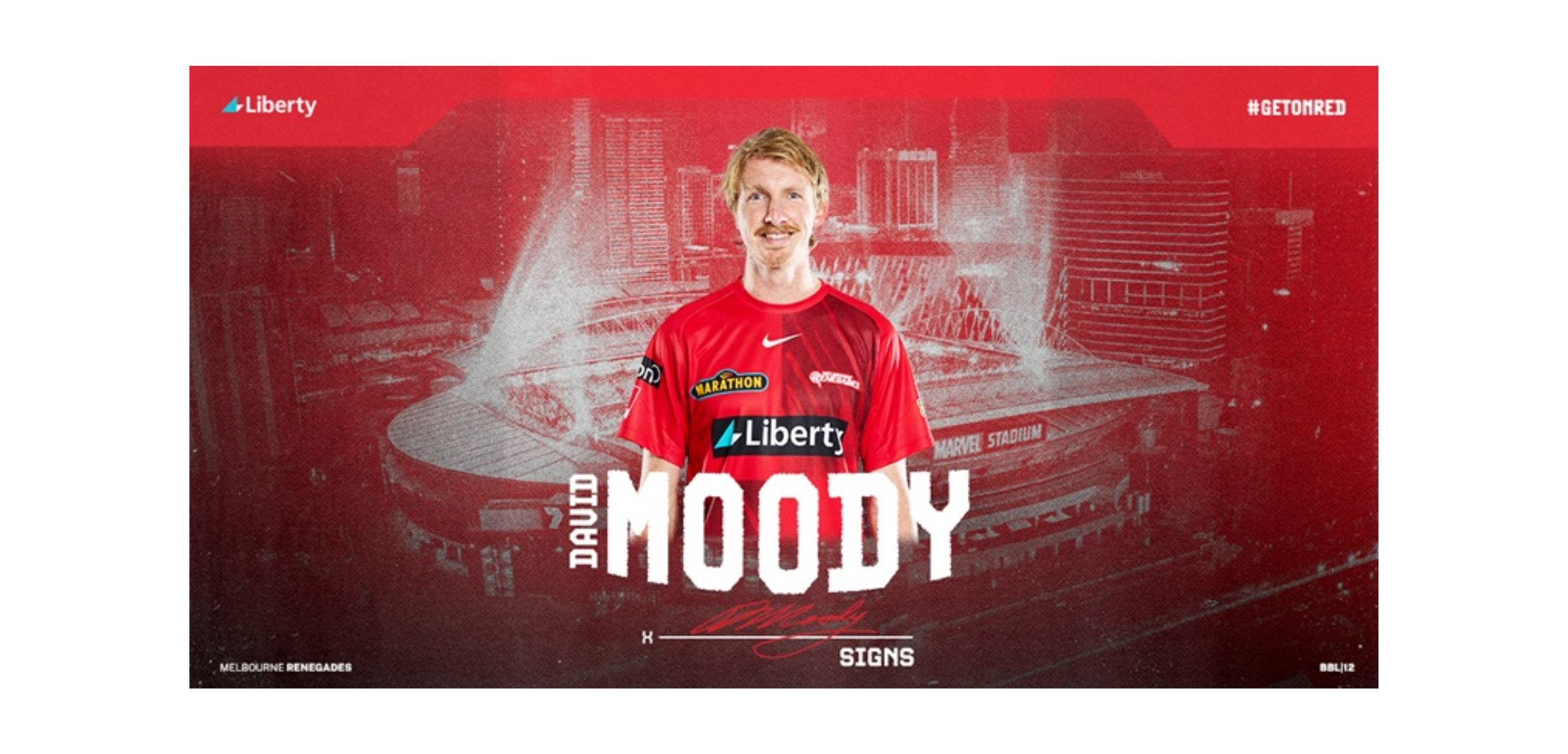 Melbourne Renegades: Moody signs as replacement player