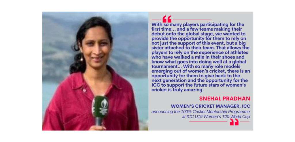 Snehal Pradhan, Women’s Cricket Manager, ICC on January 19, 2023