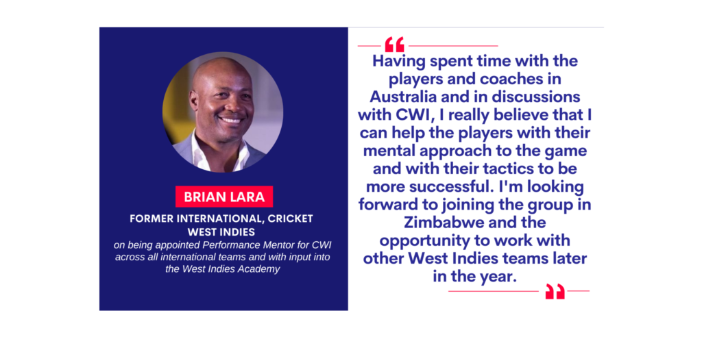 Brian Lara, former International, Cricket West Indies on January 27, 2023