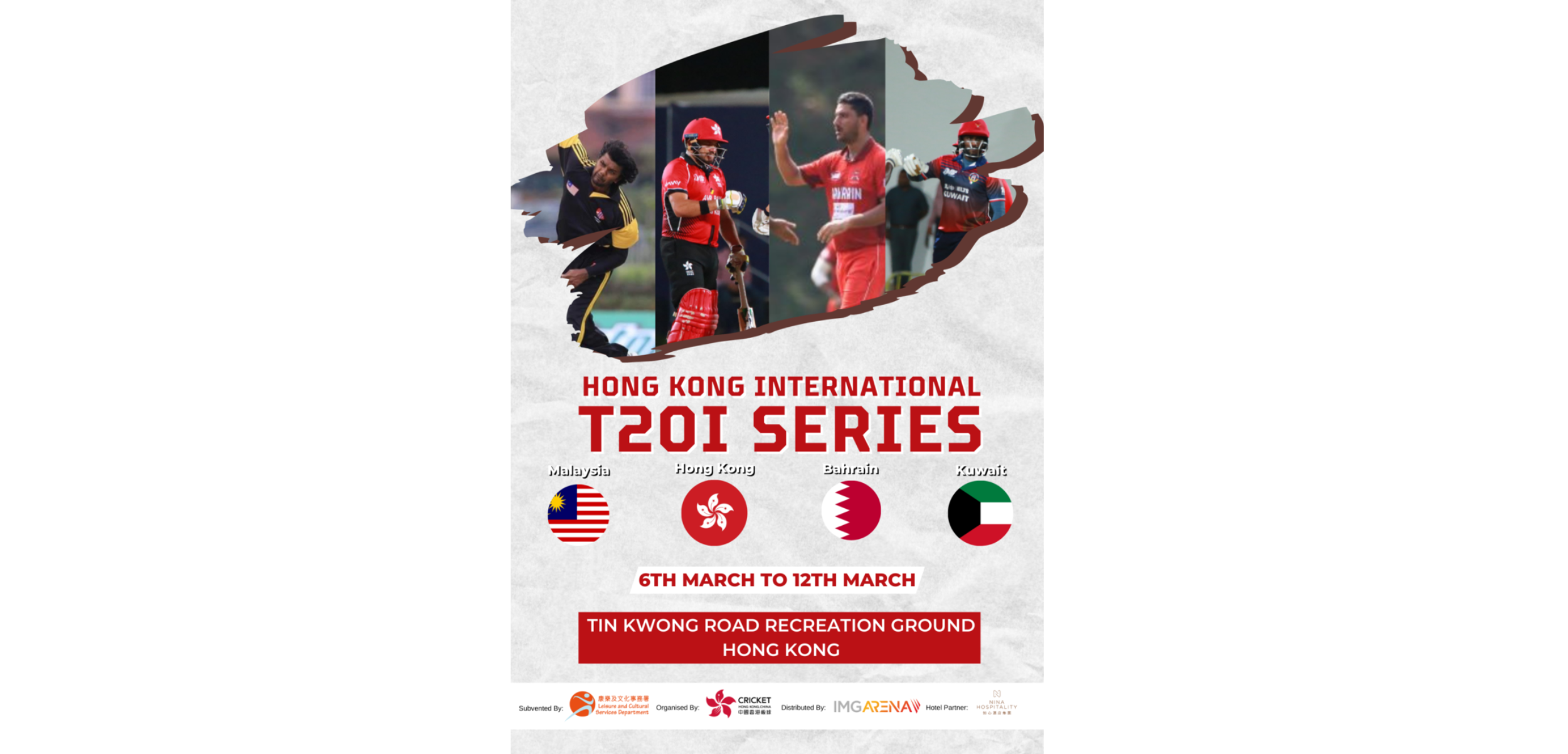 CHK: International Cricket returns to Hong Kong as a 4 Team T20I series is announced!