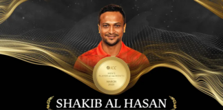 Star all-rounders Shakib and Ishimwe clinch ICC Player of the Month awards for March